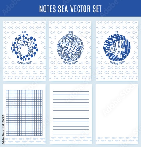 Vector note sea