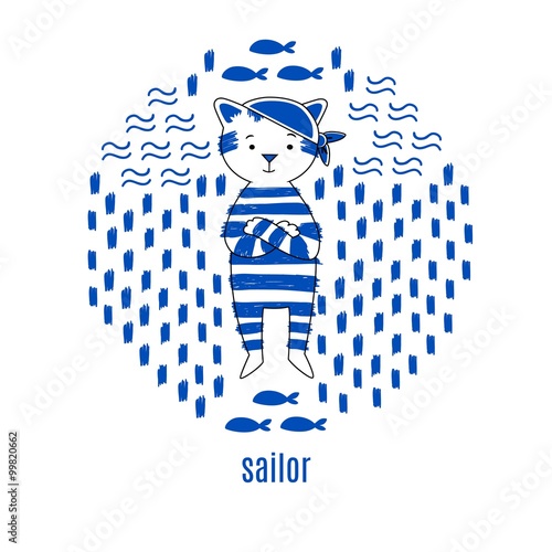 Sailor vector design illustration