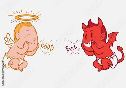 Angel and devil
