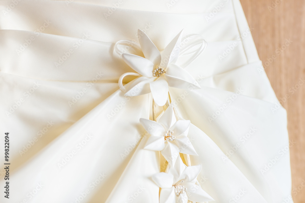 Detail of wedding dress