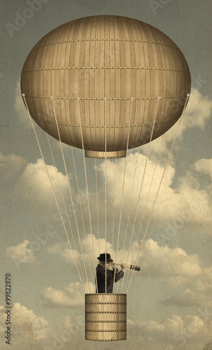 Air balloon, Steampunk style