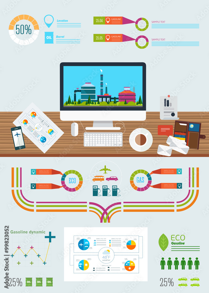 gasoline station infographics gasoline station infographics