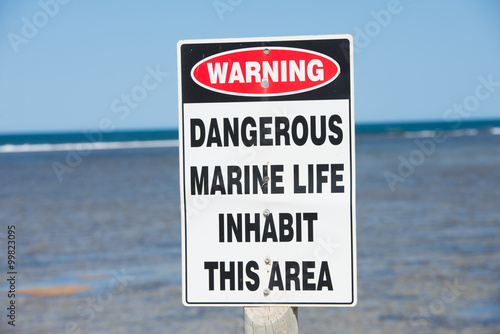 Warning Danger Marine Species © roboriginal