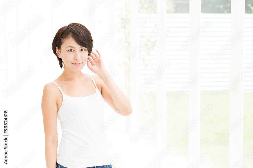 portrait of young asian woman beauty image