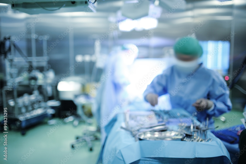 Operating room. Blurred medical background Operating room. Blurred medical background