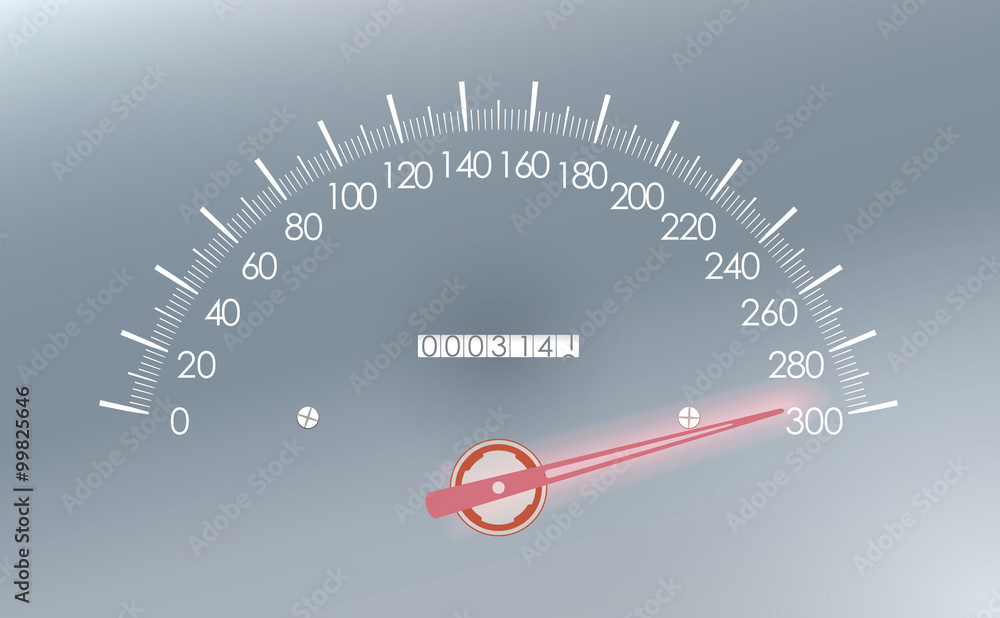 Maximum speed on the speedometer Stock Illustration Adobe Stock