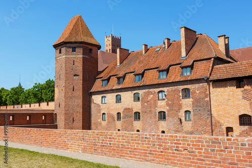 Malbork castle in Pomerania region, Poland