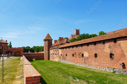 Malbork castle in Pomerania region, Poland