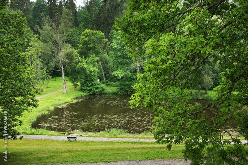 Ola pond in Sangaste. Estonia