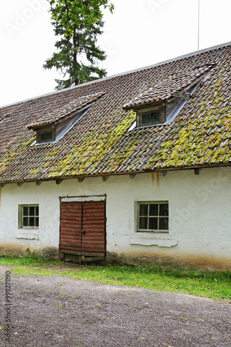 Old barn in Sangaste. Estonia