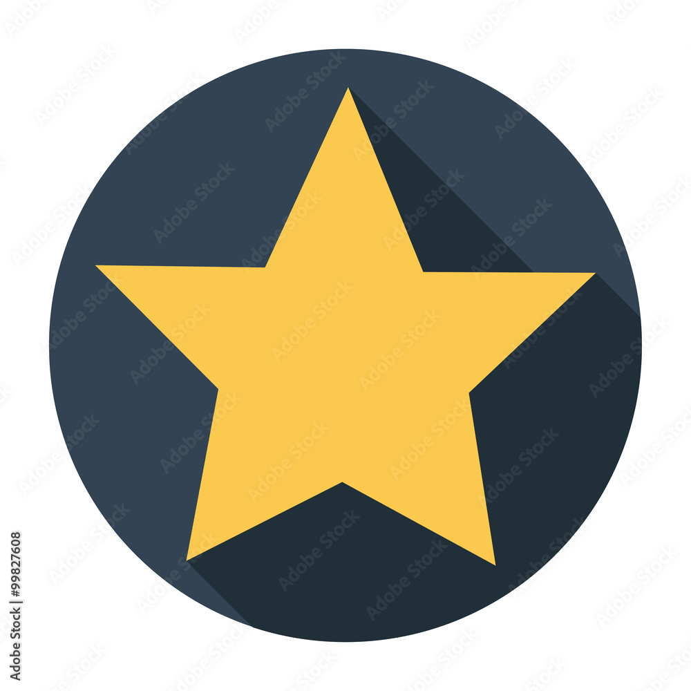 star icon long shadow flat design vector illustration star icon long shadow flat design vector illustration