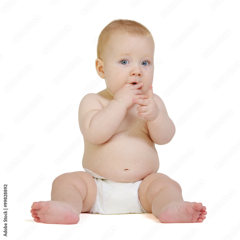 baby on white baby on white