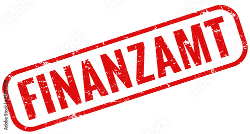 Finanzamt Stempel rot grunge