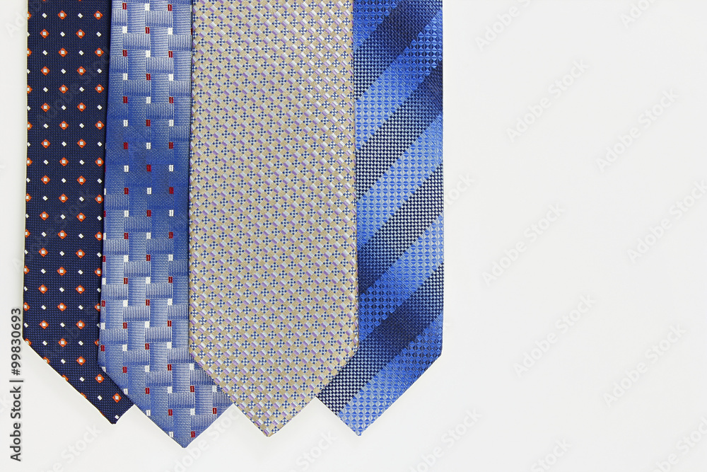 More ties on white More ties on white