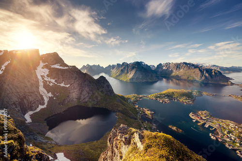 Fotografie Norway Lofoten Reine from above