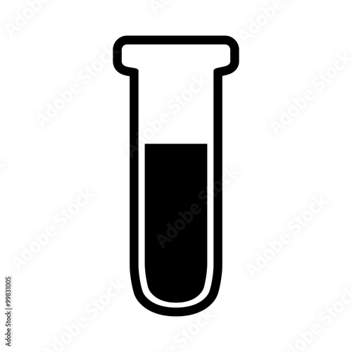 Tube icon. Laboratory glass