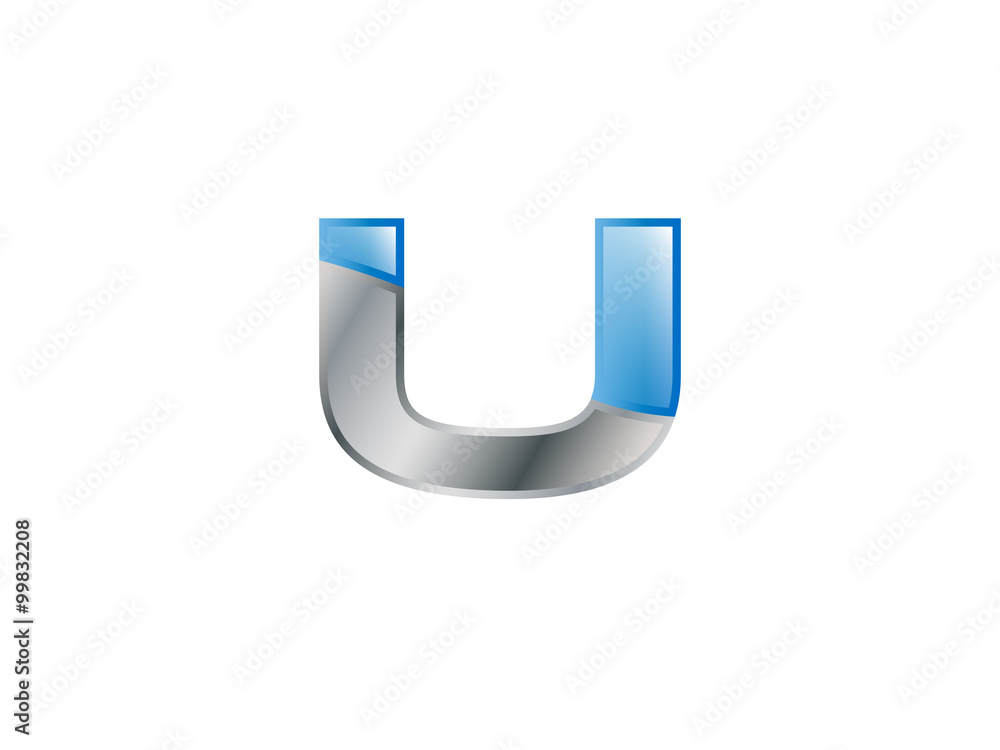 Glossy Metal Letters Blue Sky Colored Glossy Metal Letters Blue Sky Colored