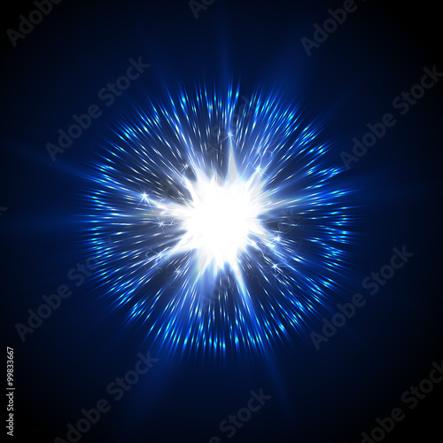 Explosion and discharge, vector