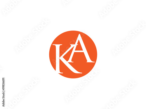 Free Download Double KA letter logo - GFXLoad
