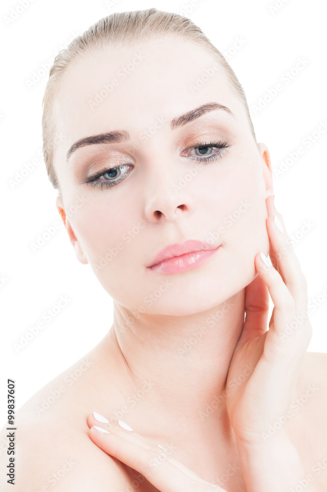 Woman skin care concept