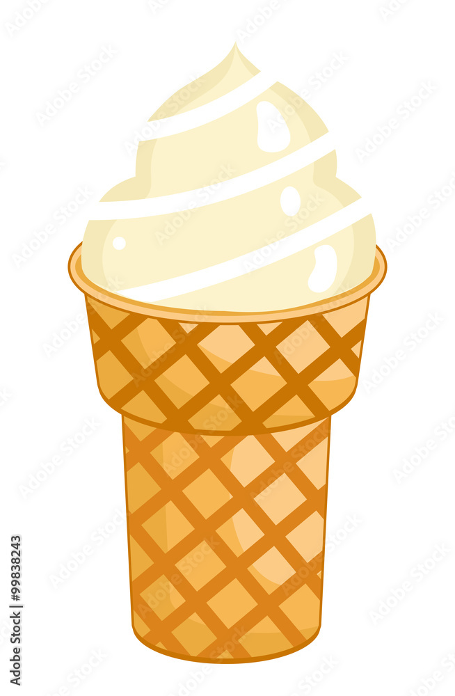 Single Ice Cream Cone Single Ice Cream Cone