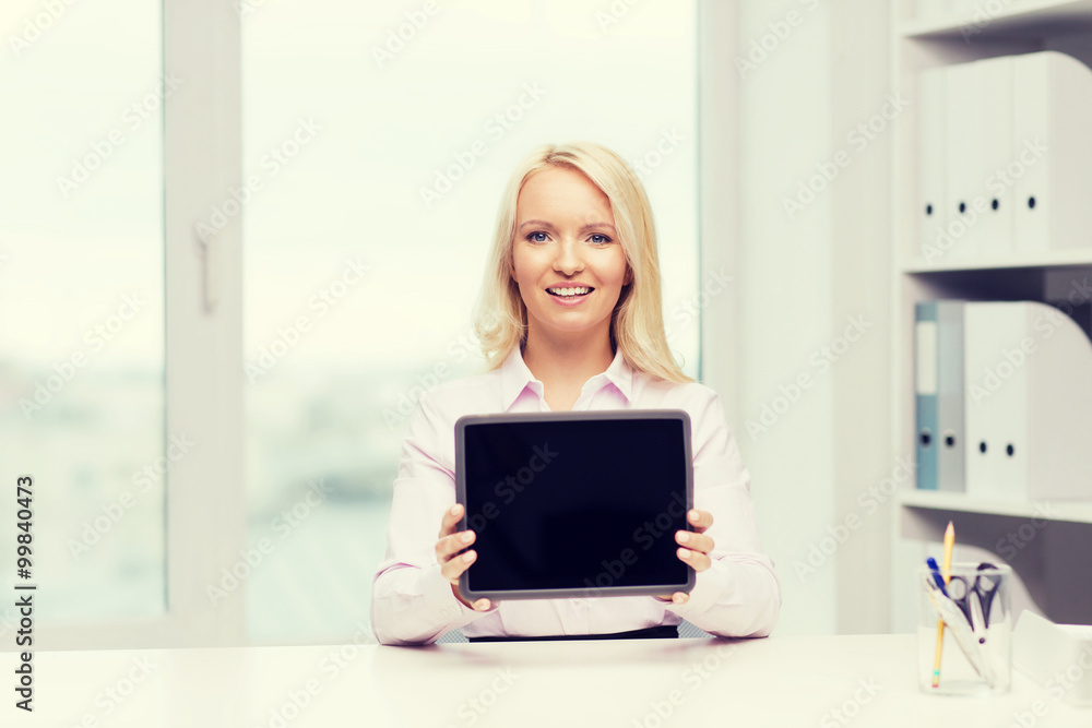 smiling businesswoman or student with tablet pc smiling businesswoman or student with tablet pc