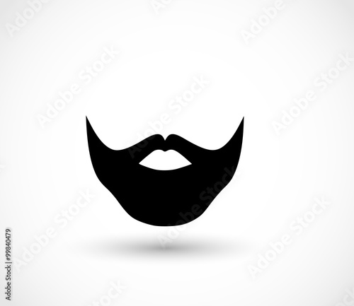 Lumberjack beard icon vector