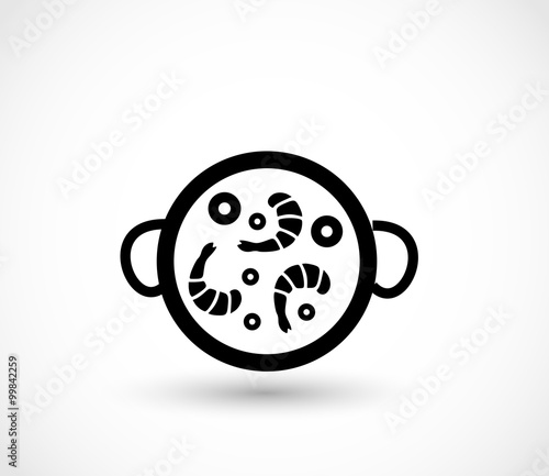 Paella icon vector