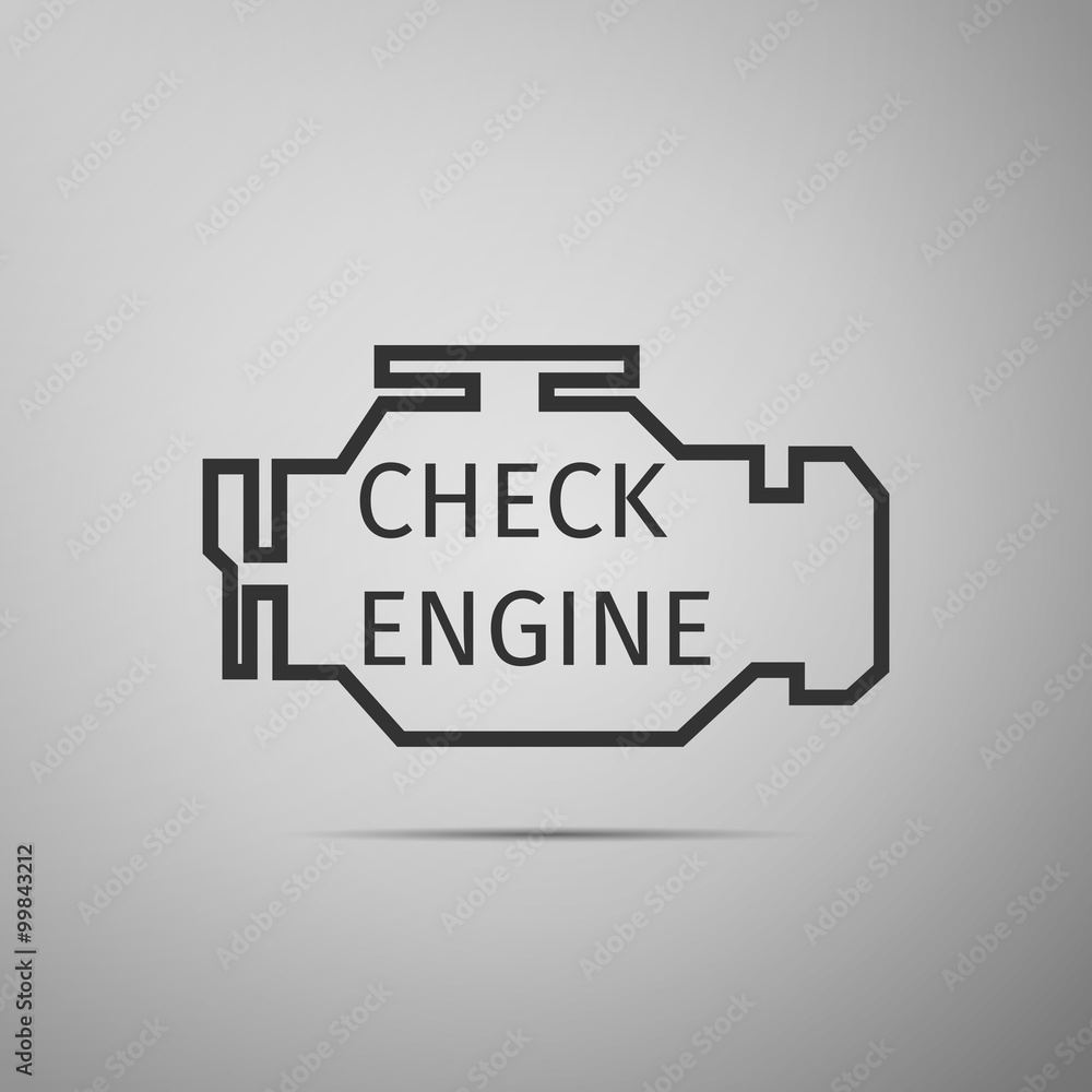 Fototapeta premium Check engine icon.