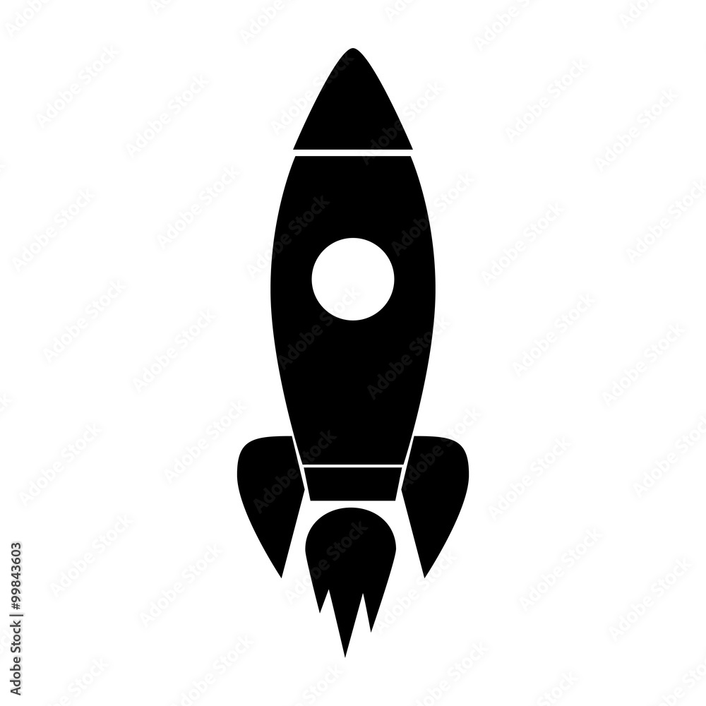 Rocket icon isolated Rocket icon isolated