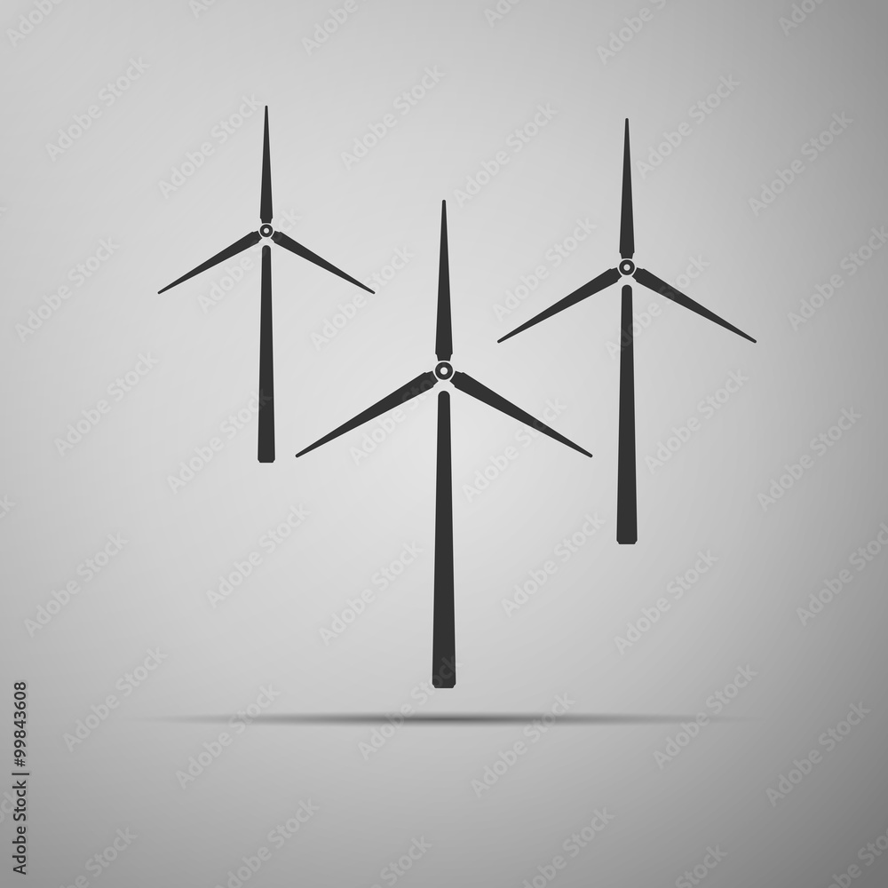 Wind generator icon. Wind generator icon.