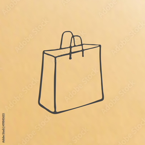 cartoon of three brown paper bags