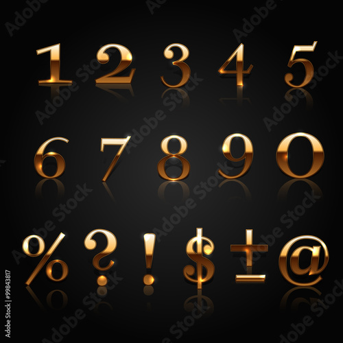 golden alphabet © mingirov