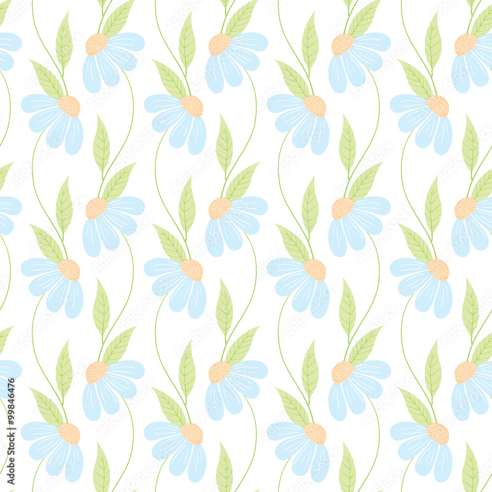 vector seamless spring floral pattern vector seamless spring floral pattern