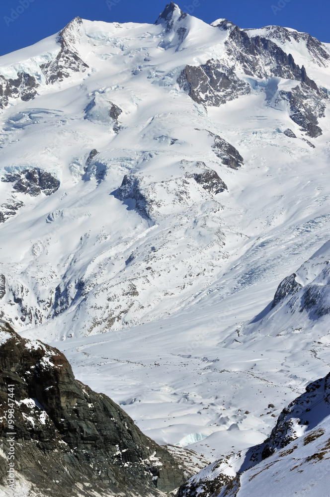 Monte Rosa above Zermatt