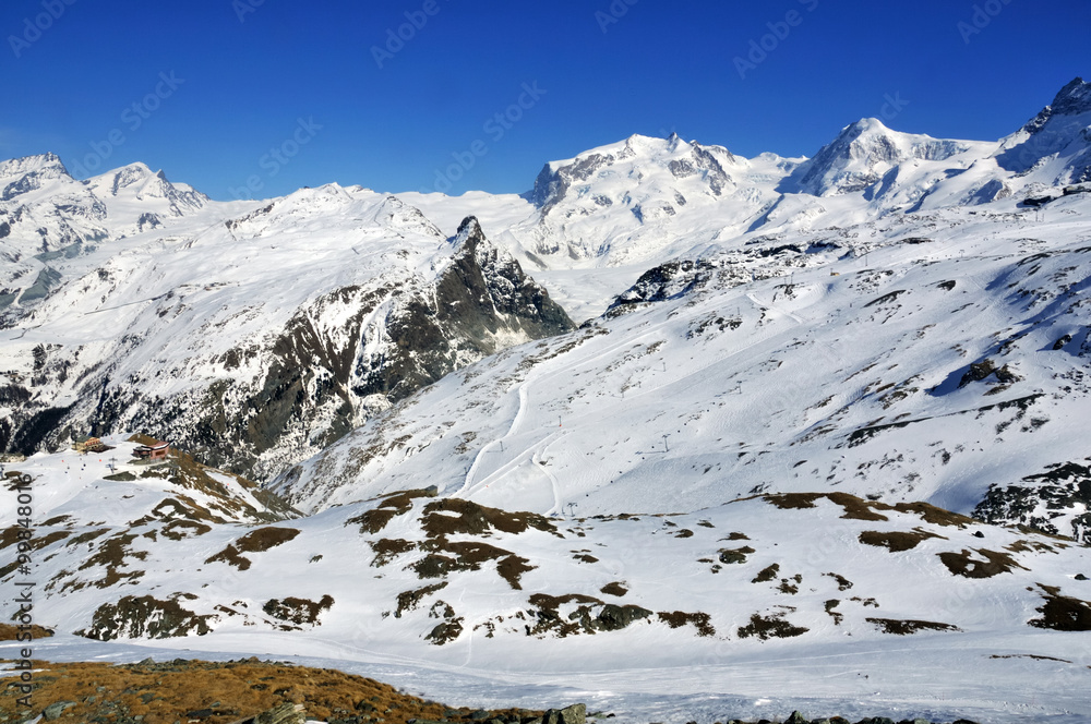 Swiss Alps above Zermatt