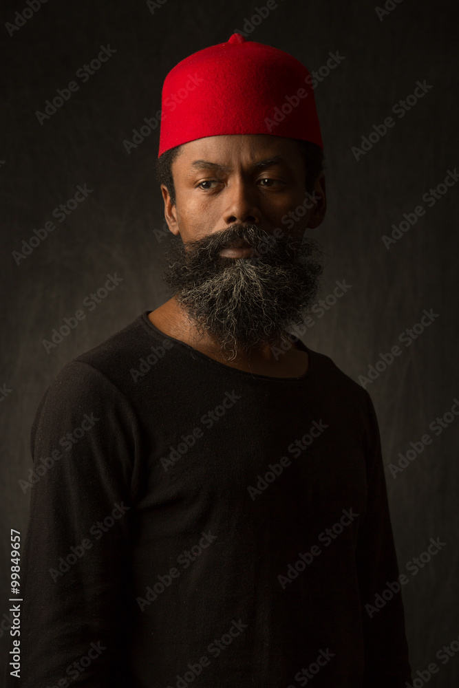 Black African American man portrait Black African American man portrait