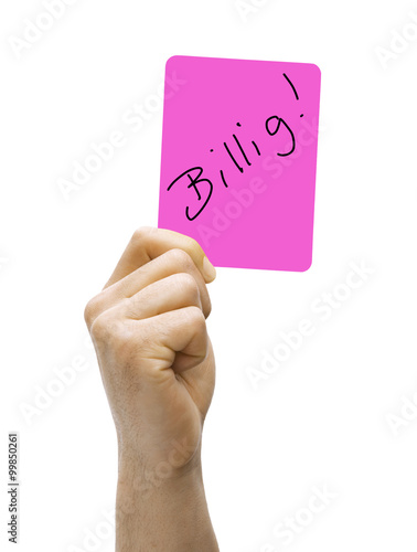 Paier in der Hand  mit "Billig" Text