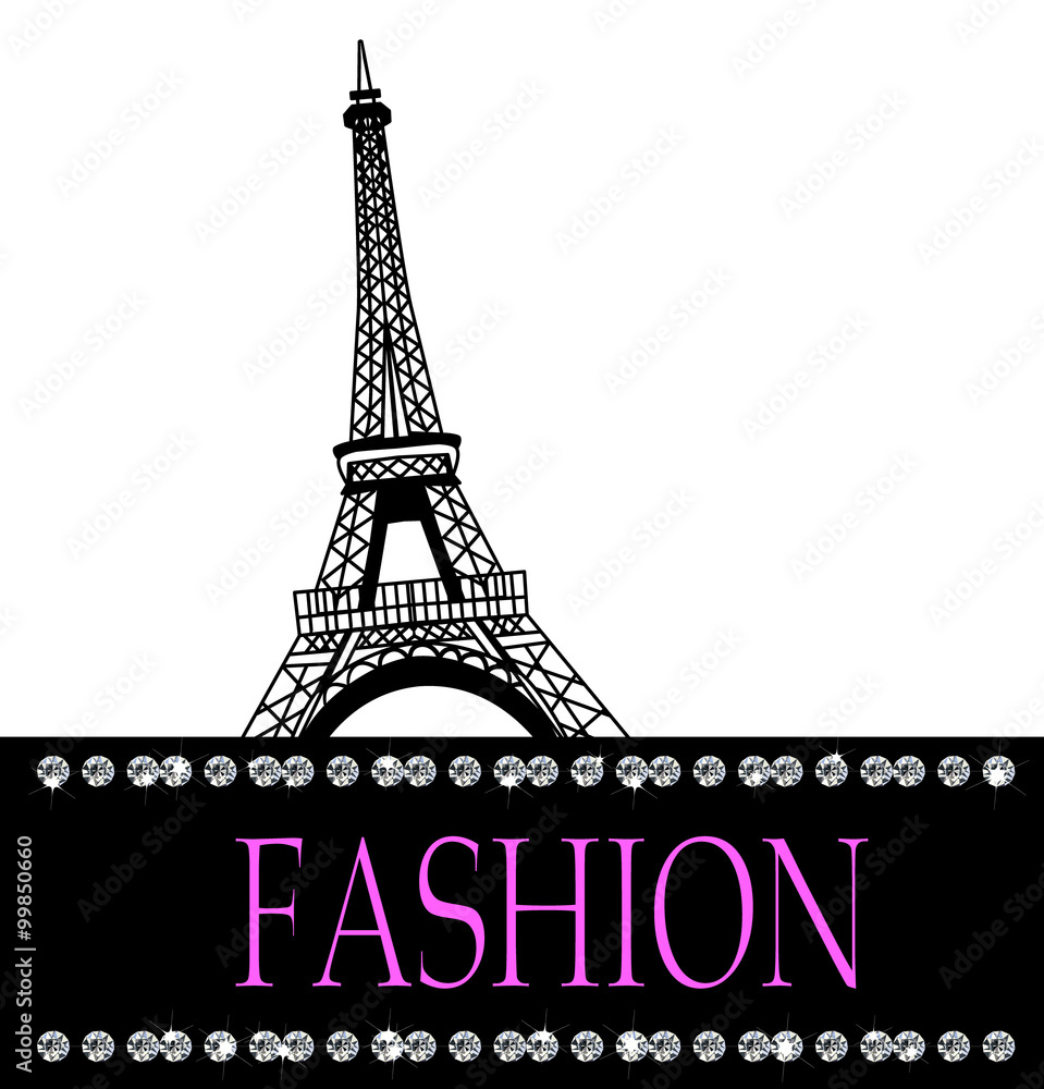 Fashion with Paris  in the background