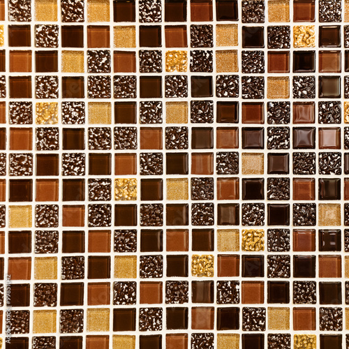 brown tiles texture on wall