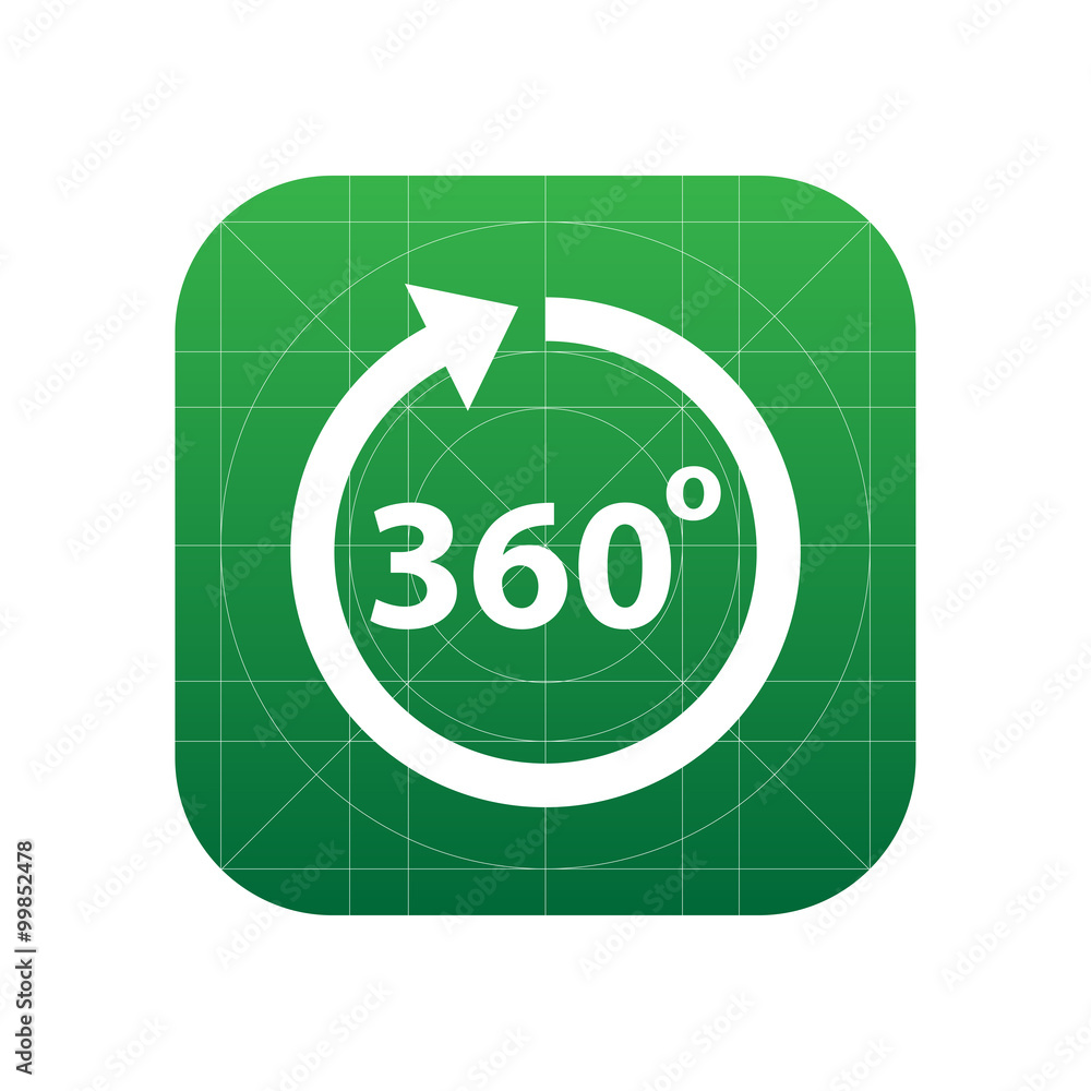 Angle 360 degrees icon