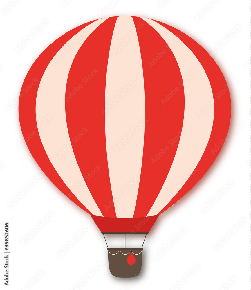 Fototapeta premium Heißluftballon Vektor