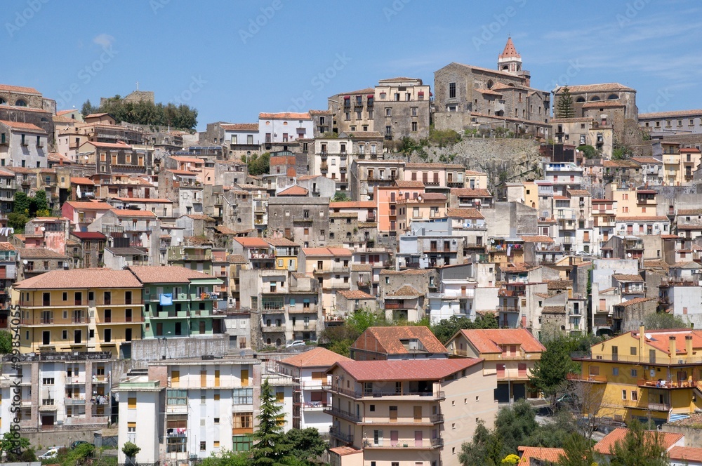 Town Castiglione di Sicilia on the mountanins of Sicily, Italy