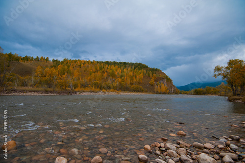 Autumn river photo