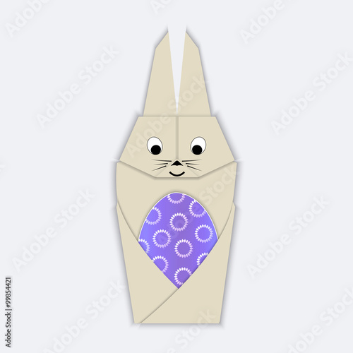 Easter bunny with egg