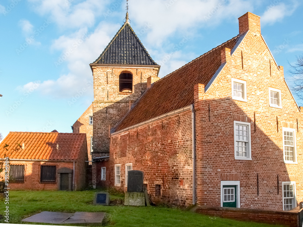 Greetsiel, typical houses of the Village