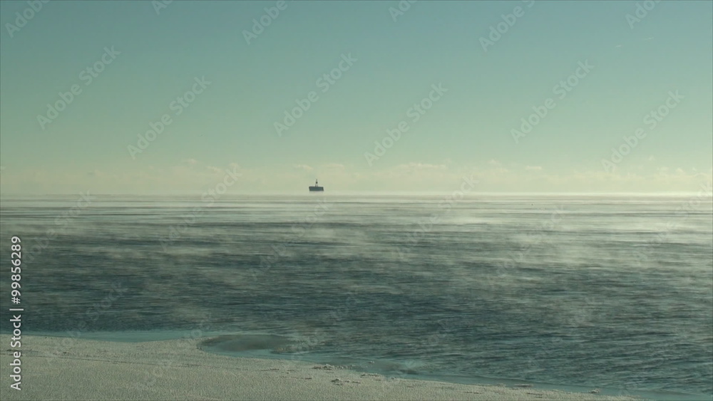 Freezing Lake Michigan in Racine, Wisconsin 3. Freezing Lake Michigan in Racine, Wisconsin 3.