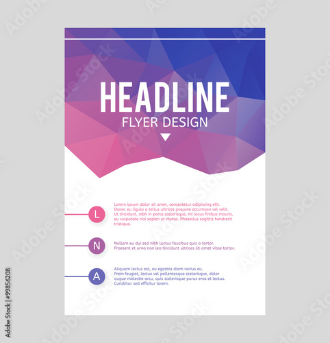 Abstract brochure or flyer design template