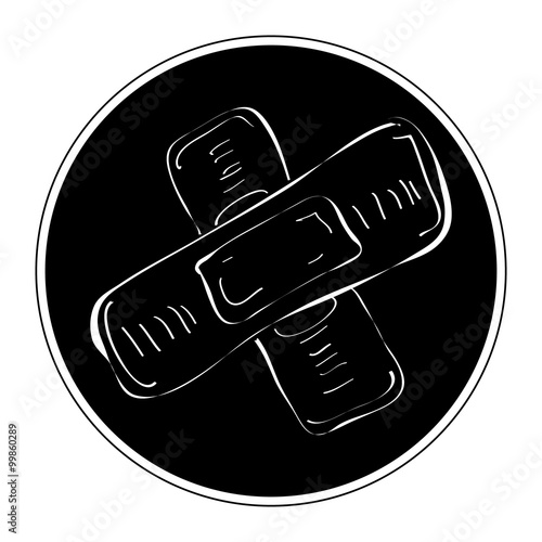 Simple doodle of a plaster