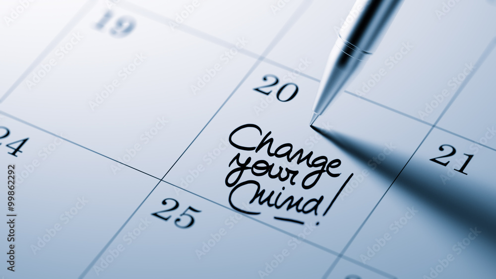Closeup of a personal agenda setting an important date written w Closeup of a personal agenda setting an important date written w